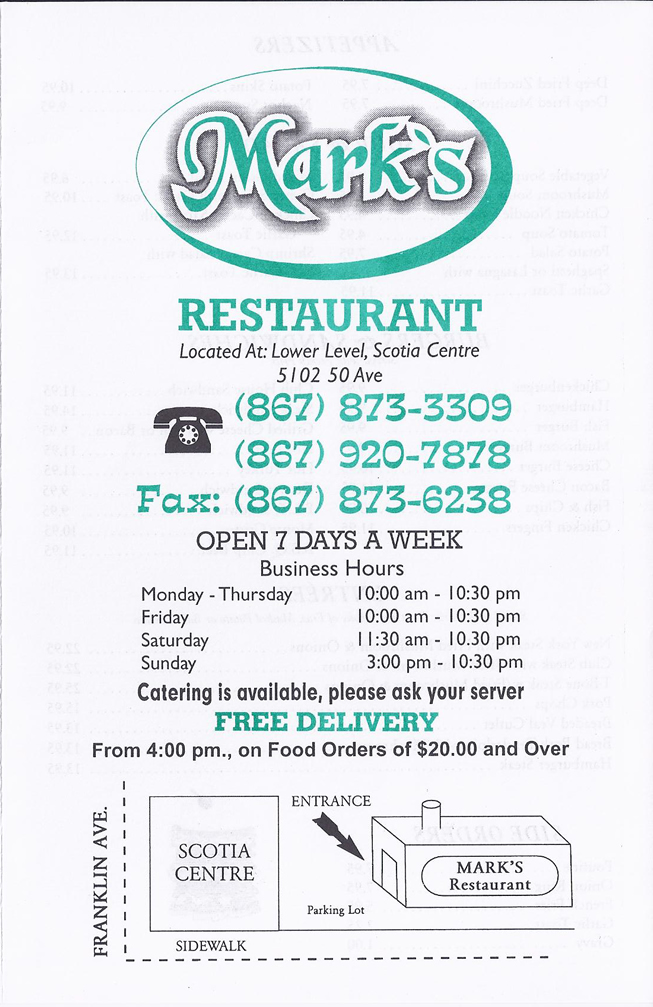 Northwest Auto Sales >> Restaurant Menus - Yellowknife, Northwest Territories ... Northwest Auto Sales >> Restaurant Menus - Yellowknife, Northwest Territories ...