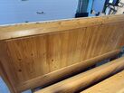 QUEEN SIZED - SOLID PINE SLEIGH BED & Blanket Box