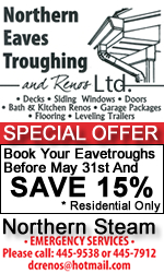 Northern Eave Trough Side
