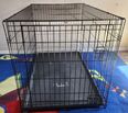 Large metal dog crate