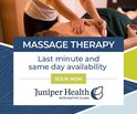 Last minute Registered Massage Therapy