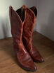 Leather chestnut brown Tony Lama boots - Woman 7