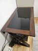 Glass and Wood Computer Table